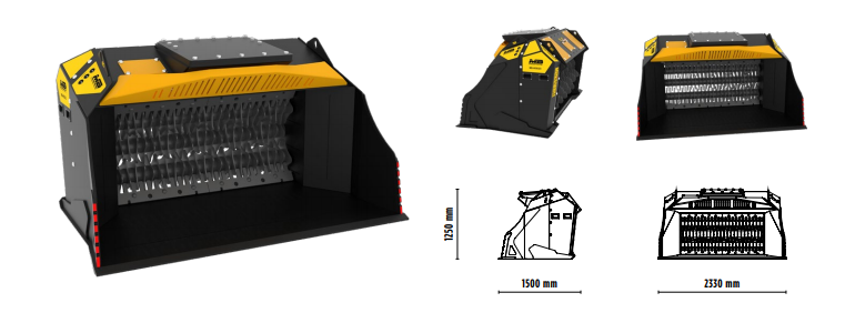 MB-HDS323_sejalna zlica_priljucek za bager_kombinirko_in_nakladac_dimenzije Sejalna žlica MB-HDS323