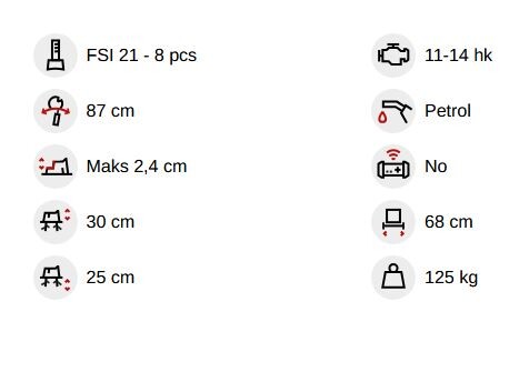 FSI B21 freza za štore (z lastnim pogonom)