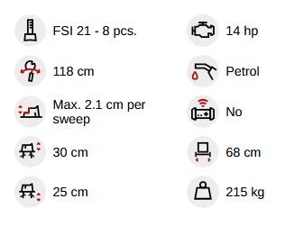 FSI B23_freza za štore z lastnim pogonom_tenične specifikacije FSI B23 freza za štore (z lastnim pogonom)