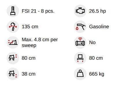 FSI B28 freza za štore (z lastnim pogonom)