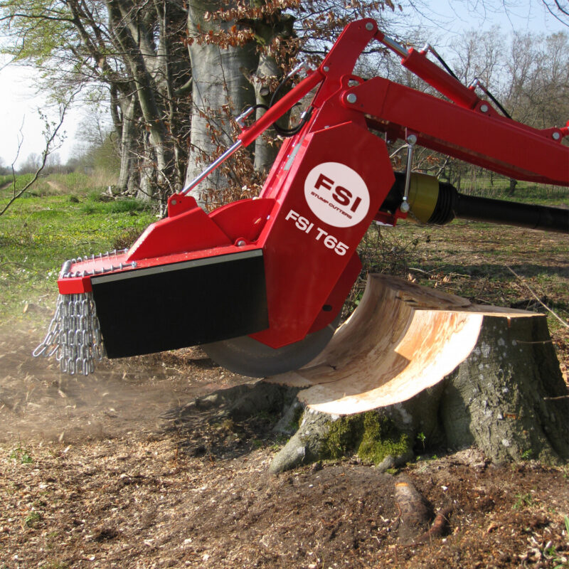 FSI T65_freza za štore_priključek za traktor_odstranjevanje štora FSI T65 freza za štore - traktorska