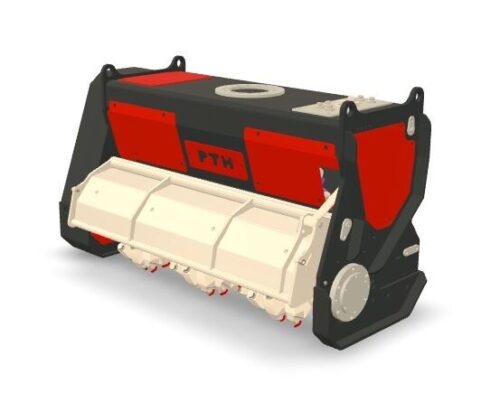 PTH Excavator Crusher serija EC-M_za bager_drobilec_rezkalnik_mulčer_drobilni priključek za ceste poti bankine_ikona PTH Excavator Crusher EC-M