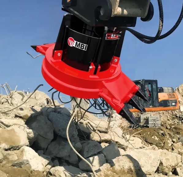 MBI HM_hidravlični magnet_ločevanje kovin_odpadkov_za bager MBI HM150