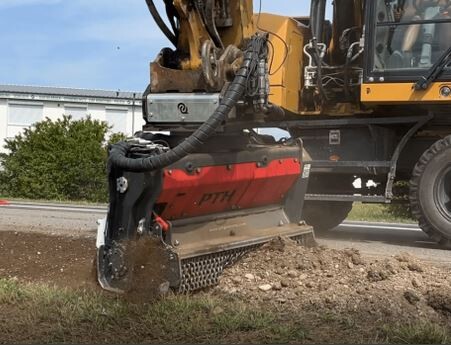 PTH Excavator Crusher serija EC-L_za velik bager_drobilec_rezkalnik_mulčer_multifunkcijski priključek PTH Excavator Crusher EC-L